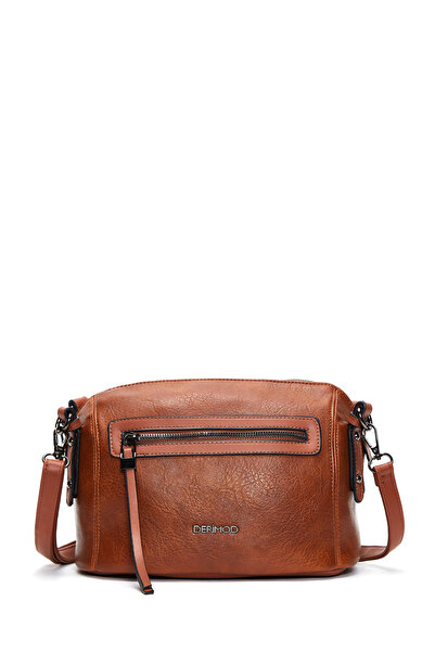 Derimod Women's Tan Long Strap Crossbody Bag Ab200001Sv