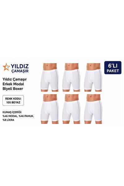 Yıldız Çamaşır Boxeri din modal pentru bărbați (105-106-107-108-109) - 6 bucăți