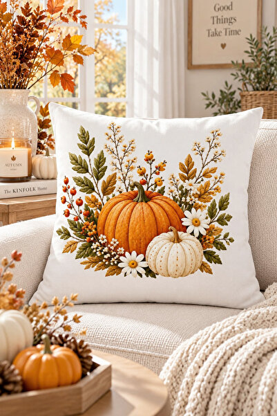 Bertille Home Autumn Series Double-Sided Digital Printed Throw Pillow Cover (...