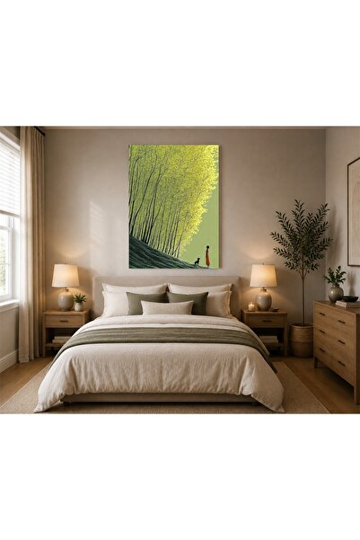 roselight store Modern Sanat Kadın Görseli Duvar Dekoru Ahşap MDF Baskı Tablo...