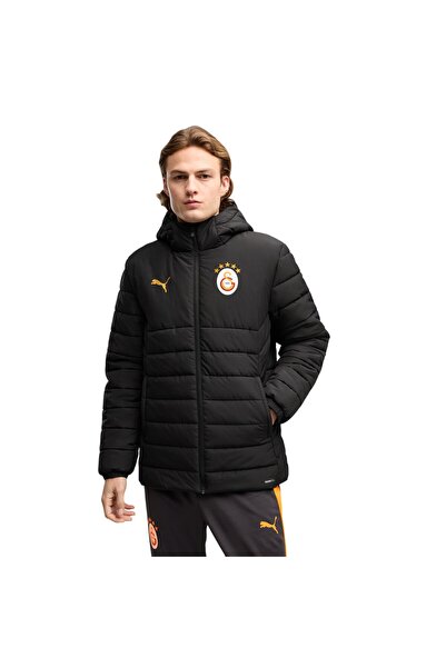 Puma Erkek Siyah Gsk Hooded Padded Jacket Mont