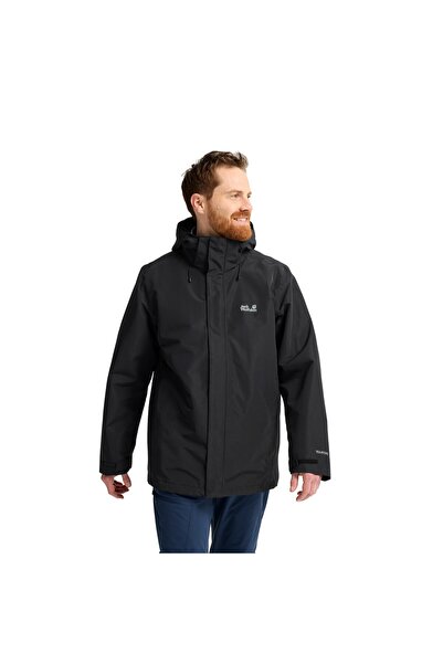 Jack Wolfskin Erkek Siyah Pinetrail 3in1 Jkt M Mont
