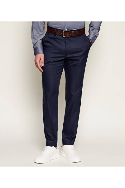 BOSS Erkek Slim Fit Normal Bel Daralan Paça Cep Detay Lacivert Pantolon
