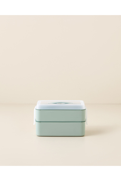 English Home Collotte 4 Parça Lunch Box Saklama Kabı 10,5x17 cm Yeşil