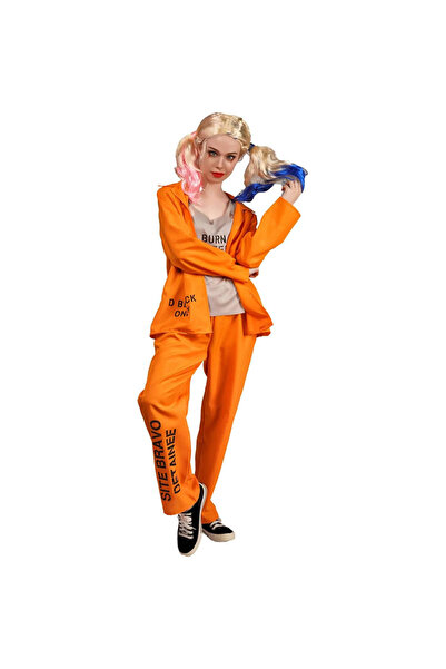 VUCATIN Women's Halloween Prisoner Costumes | Prison Role-Play Outfits | The ...
