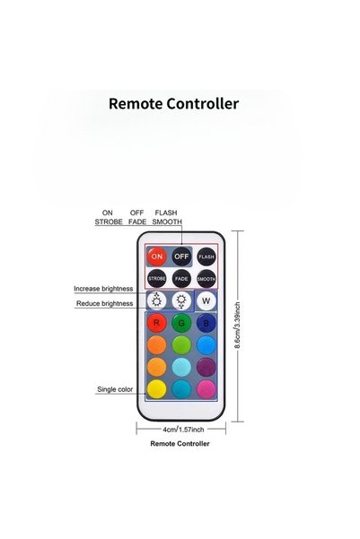 Choice Remote Controller Mini Submersible LED Lights with Remote Control - Sm...