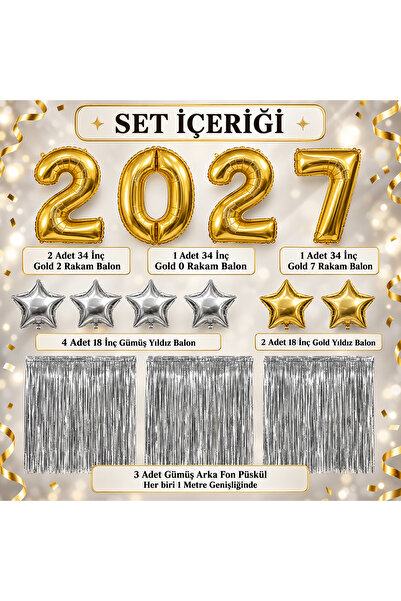 Doğasüs Hoşgeldin 2027 Balon Seti Parti Seti