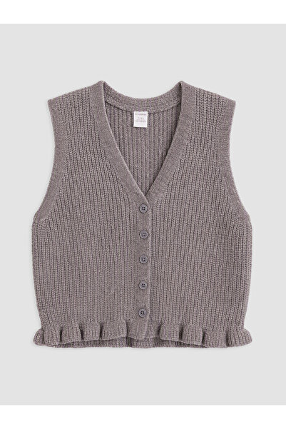 LC Waikiki V-Neck Girl's Knitwear Vest