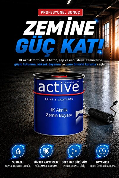 NY Trend 1K Akrilik Su Bazlı Zemin Boyası – Beton ve Çimento Yüzeyler İçin Ma...