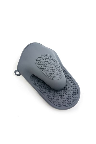 Generic Brand Heat-resistant silicone oven gloves for the kitchen, gray