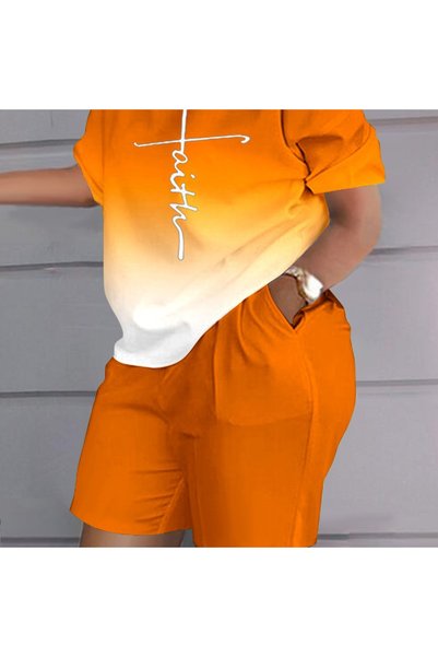 Generic Brand Sporty Casual Women's T-shirt Sets — Regular Fit