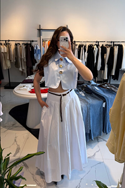My Blog Blue Crop Vest - 2Y8419