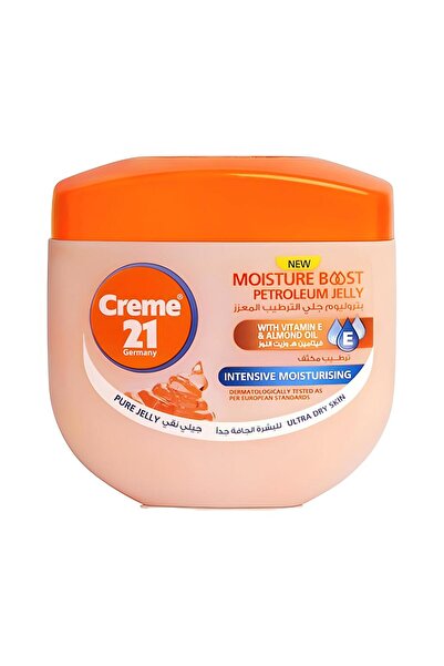 Creme 21 كريم 21 بيتريليوم جلي 100 مل ترطيب مكثف فيتامين هـ وزيت اللوز