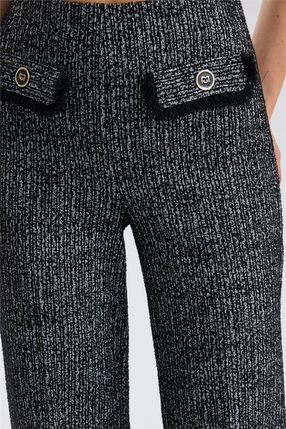 HomeStore Wide-Leg Tweed Trousers