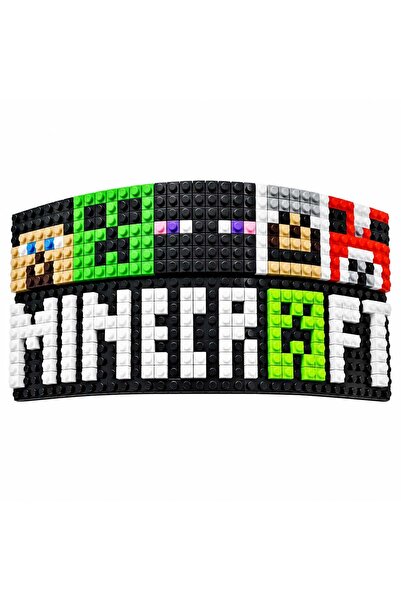 KUTPİA Pixel Blok Şapka Için Alın Aksesuarı - Minecraft