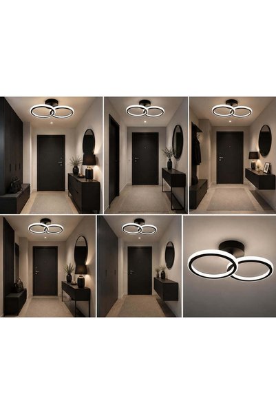 luminisled Lustră LED cu două inele, iluminare 250W