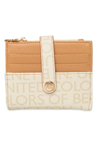 Benetton Bnt_1757 9X11,5X2 Bej Unisex Cüzdan