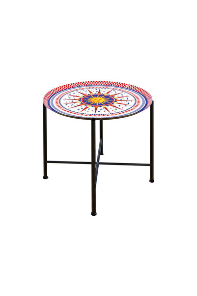Baci Milano Dolce Vita Metal Katlanabilir Portatif Sehpa 45cm