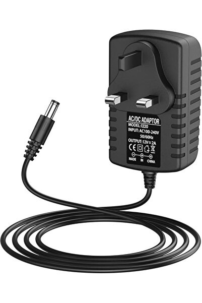 GENERAL AC to DC 12V 2A Power Adapter Supply, Plug 5.5mm x 2.1mm, for CCTV Ca...
