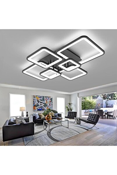 luminisled Lustră Led Quadra 6 Pătrate iluminare 800w