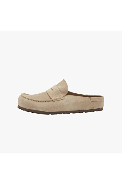 Birkenstock Δέρμα σουέτ με τύλιγμα Naples, σε χρώμα μπεζ-καφέ