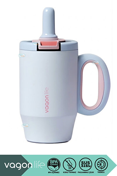 Vagonlife 680ml Mug Serisi Mat Gövdeli Kaymaz Tabanlı Pipetli/Pipetsiz Kullan...