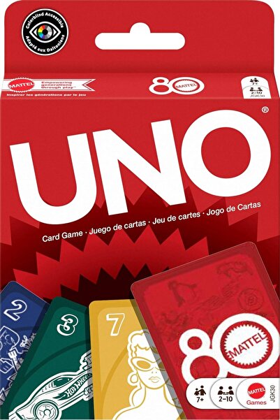 Mattel Games UNO Mattel 80th Ruby Red