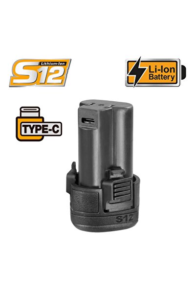 Ingco Μπαταρία 12V 1.5Ah Li-Ion USB Type-C (FBLI12153E)