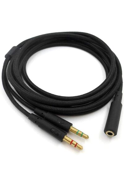 Generic كابل تمديد صوتي عالمي 3.5 ملم لسماعات الألعاب HyperX Cloud II/Alpha/C...