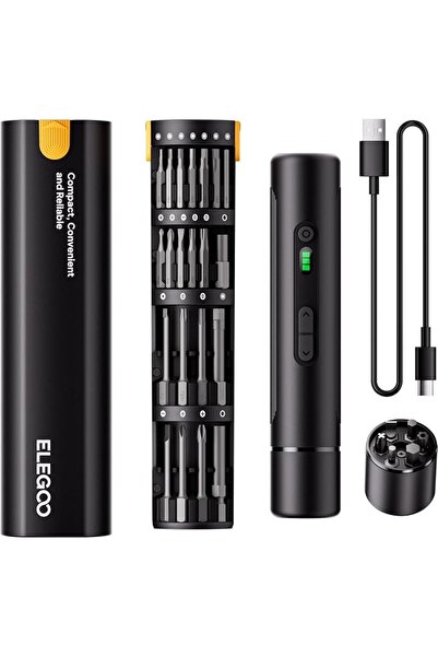 ELEGOO Electric Screwdriver Set with 33 Magnetic Bits and 3 Torque Setting