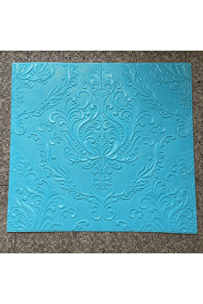 Vivendo Turquoise 3D decorative wallpaper with Patterned – 70 × 70 cm