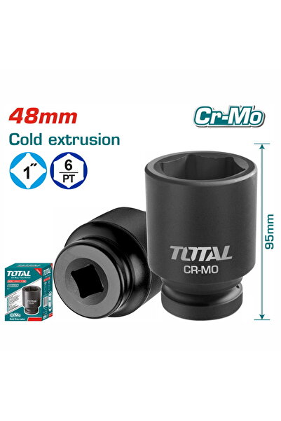 TOTAL Αεροσωλήνας μαύρος εξαγωνικός 1 " - 48mm (THHISD0148L)
