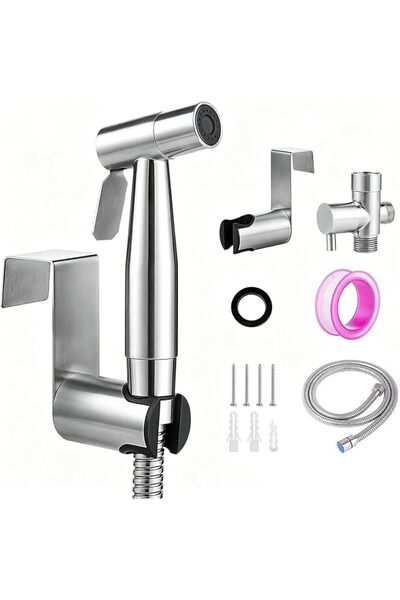 GENERAL Stainless Steel Bidet Sprayer for Toilet Cloth Diaper Feminine Wash H...