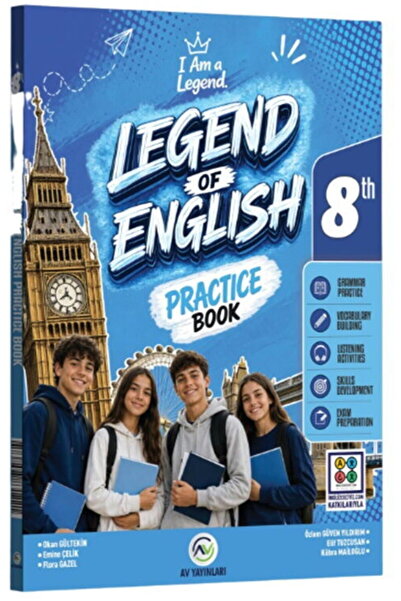 Av Akıllı Versiyon Yayınları Av Yayınları 8. Sınıf Legend Of English Practice...
