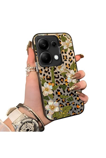 ucuc حافظة لهاتف Xiaomi Redmi Note 13 Pro 4G متوافقة مع نمط الزهور والليوبارد...