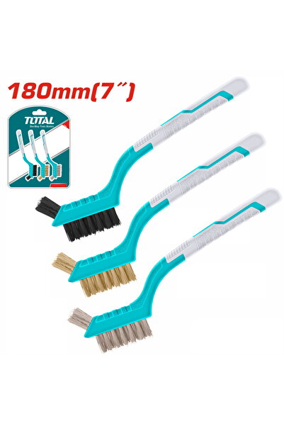 TOTAL Μίνι σετ βουρτσών 180mm 3 τεμάχια (TAC38033)