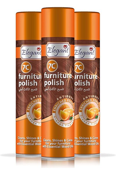 AFS Elegant ملمع الأثاث (برتقالي حار، 300 مل) - عبوة من 3 قطع
