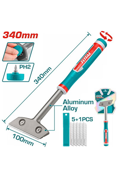 TOTAL Μεταλλική Ξύστρα 340mm (TGS3088)