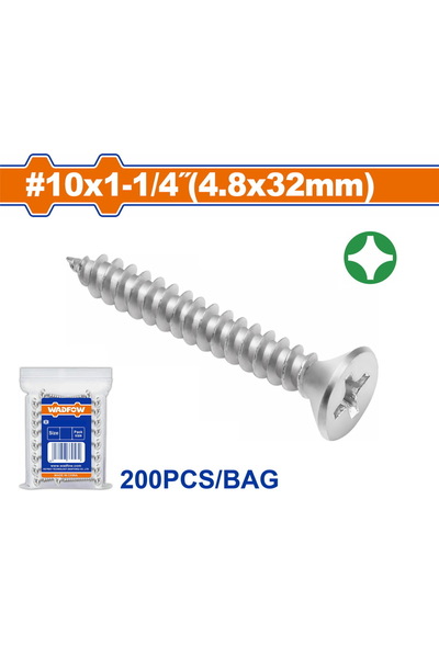 WADFOW Χαρακτική " (Countersunk - adjective form)  "γαλβανισμένη " (galvanize...