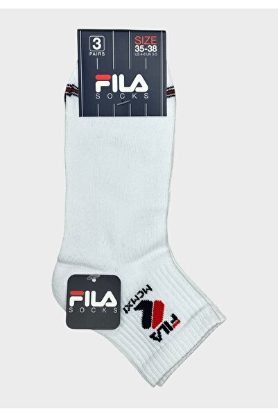 Fila Κάλτσες Unisex, Πακέτο 3 τεμαχίων, Λευκό/Γκρι/Ναυτικό μπλε - Πολύχρωμες