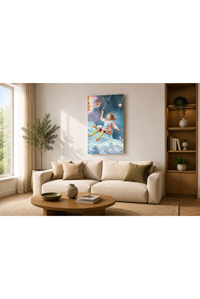 Generic Brand Tablou canvas 60x90 cm Dormitor, Living, Bucatarie, Fetita pe L...