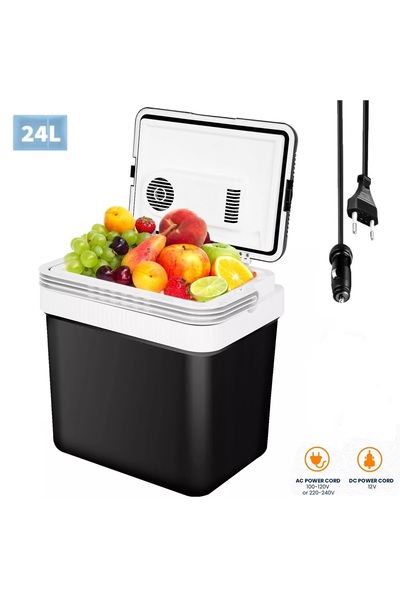 Flexzon Ηλεκτρικό Φορητό Ψυγείο 12V / 24V / 220V 24L Ψύξης / Θέρμανσης με Δύο...