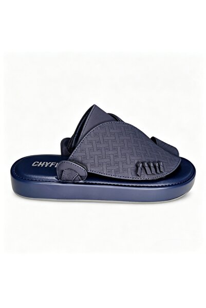 WUXIAO MALL Men's Arabian style zigzag flip-flop sandals, embroidered imitati...