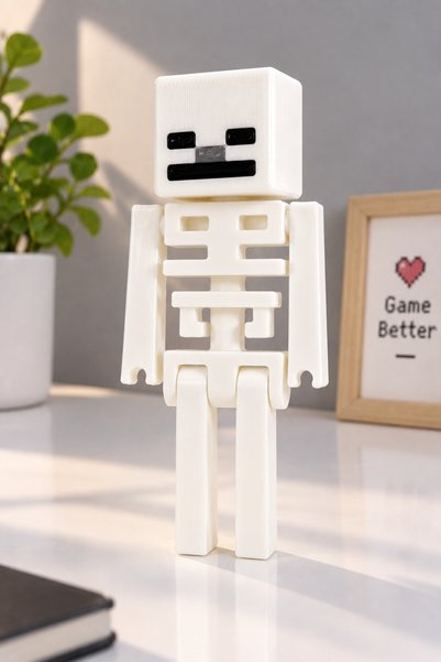 Hunga Minecraft Skeleton Oynak Figür | Hareketli Oyuncak Figürü