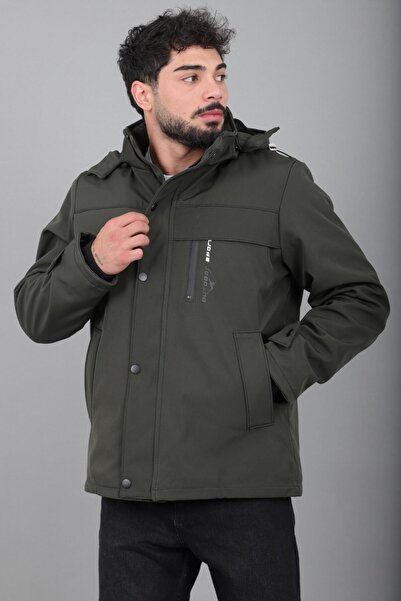 Stilkombin Softsheel Winter Coat with Fur Inside and Chest Detail Kmd 833_50524
