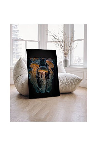 Generic Brand Tablou canvas 70x100 cm Dormitor, Living, Bucatarie, Meduze aurii