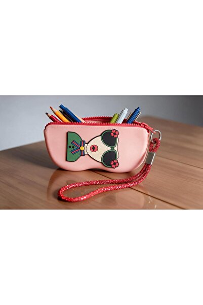 wellwich Salmon Color Silicone Pencil Case Organizer for Bags