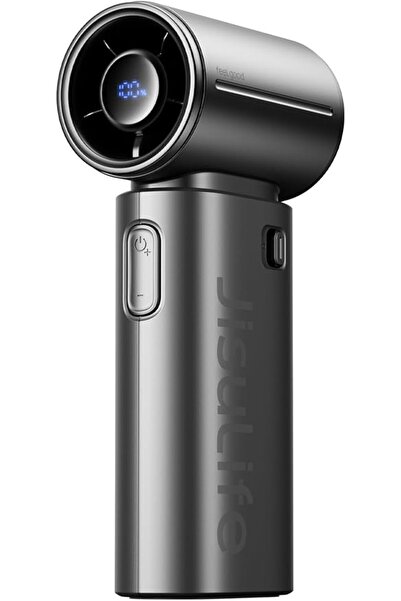JISULIFE Handheld Fan Life9S - Sleek Chrome: Turbo Power, 22 Hours Cooling