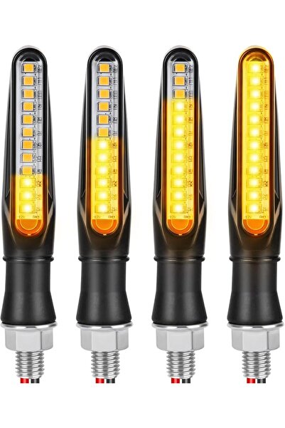 Generic 4 قطع من أضواء إشارة الانعطاف LED للدراجات النارية، أضواء إشارة انعطا...