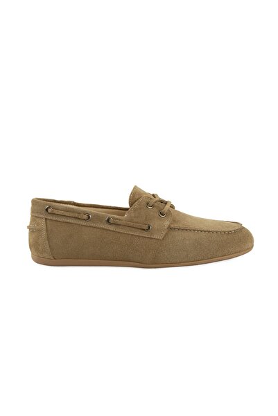 Pegia Genuine Suede Lace-Up Shoes 700959 Coconut